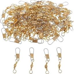 bnf® 100pcs Fishing Rolling Barrel Swivel Interlock Snap Solid Rings Length 24mm | Fishing | Terminal Tackle | Swivels & Snaps-image-9