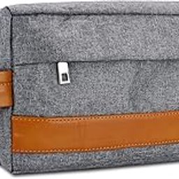 Polyester Toiletry Bag for Men & Women, Travel Pouch for Toiletries Shaving Kit & Cosmetics, Water Resistance Pouch for Travel Accessories, Suticase Organizer Gadget Bag Travel Pouch for Make Up-image-82