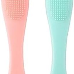 AILEXIM Silicone Face Scrubber Manual Facial Cleansing Brushes | Face Scrubber Cleanser Brush for Gently and Effectively Cleaning | Removing Blackheads and Massaging (Pack of 2)-picture-13