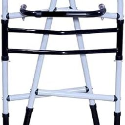REHACARE Heavy Duty Foldable Height Adjustable Walker with Steel Handgrips – Comfortable, Secure, and Durable | Maximum Support for Up to 130 kg | Easy Push-Button Mechanism-11