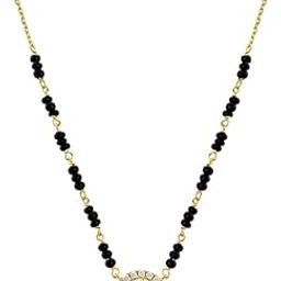 Ekansha Diamond Mangalsutra for Women - Traditional 18K Gold Vermeil Plated Mangalsutra | Gift for Women-image-77