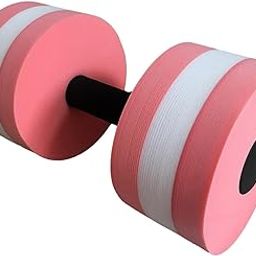 Total Aqua Dumbbells Set Dumbell Style Foam Water Weights for Pool Workout, Dumbbells Gym, Aqua Aerobics (Pair) (Pink)-image-52