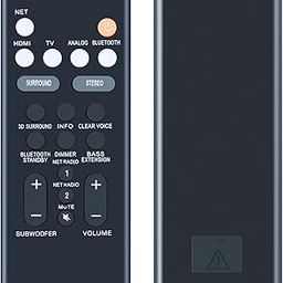 Replacement Remote Control for Yamaha Soundbar ATS-1070 ATS-1080 ATS-1060 ATS-2090 YAS-106 YAS-207 YAS-107 YAS-108 Sound Bar System-2