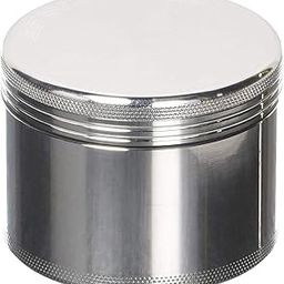 SEPARATE WAY Classic Metallic Herb Crusher, Grinder Medium with Honey Dust Filter with 4 Part (Silver, 52MM)-image-52