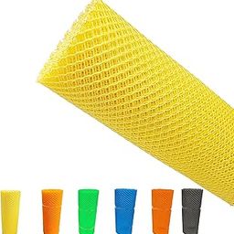 SAI PRASEEDA 3.3 Feet Height X 10 Feet Length UV Stabilized PVC Tree Guard Net_Fencing net_Fencing Mesh_Anti Bird Net_Ivory Color SP34-3
