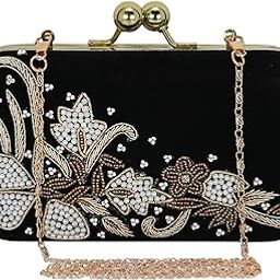 Beads Embroidered Women clutches For Weddings and Parties-image-46