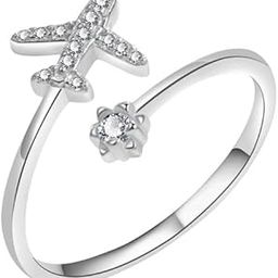 Wondrous fluidity Cute Aeroplane Ring For Women & Girls-image-2