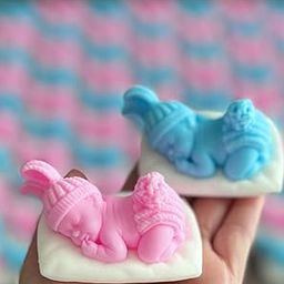 NATURE DEWS Baby Shower Soap -(45g * 2) (PACK OF 2 - PINK AND BLUE) Baby Shower Gift Favors - Baby Shower Decoration Party - Decorations Party Favor Soap - Personalized Baby Shower soaps-picture-37