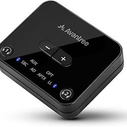 Avantree Audikast Plus Bluetooth 5.0 Transmitter for TV PC with Volume Control, aptX Low Latency Wireless Audio Adapter for 2 Headphones (Optical, Aux, RCA, USB) 100ft Long Range (No Receiver Mode)-9