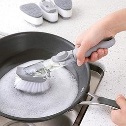 V-Cap Automatically Kitchen Cleaning Brush Scrubber, Washing Sponge with Refill Liquid Soap Dispenser (Multicolor)-13