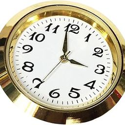 CALANDIS Round Clock Insert Clock Movement Clock Face for Diameter 1-3/8 inch Hole Aureate | Replacement Parts & Tools | Clocks-17