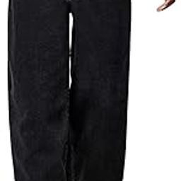 Fashion Black High Waist Straight Fit Jeans for Women Stretchable Wide Leg Denim Jeans (WJ-S7-$)-image-41