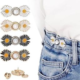 Kawn® 4pcs Pant Waist Adjustable Detachable Jeans Button Pins, Instant Button Without Sewing for Trousers, Pants, Skirt-20