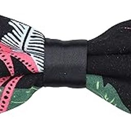The Blossoming Floral Black Bow Tie For Men-picture-20
