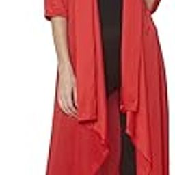 Women's Waterfall Cape red Shrug-picture-54