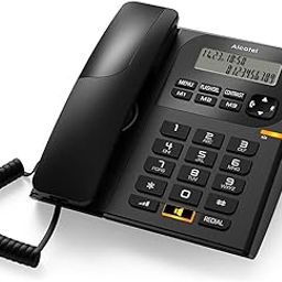 Alcatel New T-58 Black Corded Landline Phone with Caller id and Speaker with Attractive Design-26