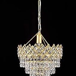 Crystal Small Size Jhumar Ceiling Light for Living Room/Hall/Bed Room Chandelier Ceiling Lamp (PAld, Clear) BZ_PA_CL 2084-image-17