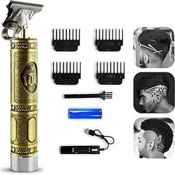 HUCI Men Professional Corded Electric Hair Trimmer For Safe & Smooth Mx01 Mp-98 Trimmer 120 Min Runtime 4 Length Settings (Gold)-picture-11