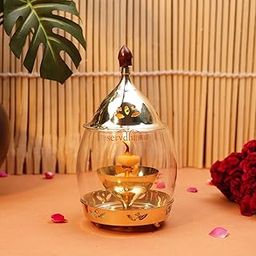 ServDharm Arpan Brass Akhand Diya Big Size (6.5 Inches; 16.5 Cms)-13