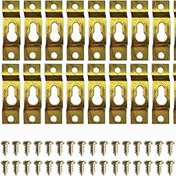 INFINITY ART PARTNER Photo Frame DIY Hooks Metal Hanger Hooks Pack of 20 (with 40 Screws) | Painting Hook for Hanging Photo Frame Hook for Wall-image-79