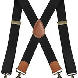THE STYLE SUTRA 4xSuspenders for Men Heavy Duty Suspenders Adjustable Casual 3.5cm Wide Braces Black-image-31