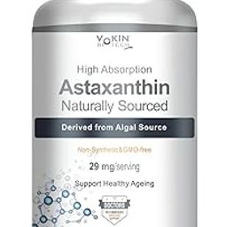 Vokin Biotech Astaxanthin 29mg - Naturally Sourced from Algae - Non-Synthetic - Best or Healthy Ageing - 90 Capsules-image-27