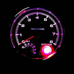 THE STYLE SUTRA® 3.75" 95Mm Auto Car Tachometer Gauge Range 0-8000Rpm With Shift Light | 1 Piece Tachometer Gauge-24