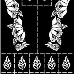 VANVATI Finger Pattern Mehndi Stencil Sticker with Traditional Artistic Palm Design-image-9