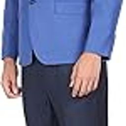 Men's Polyester Navy Solid Suit-picture-20