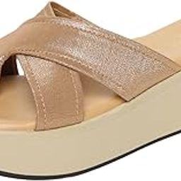 Theresa Leather Wedge Heels for Women & Girls | Fancy & Stylish Heel sandals |Extra Cushioning & Comfortable, Fashionable, Light Weight, Vegan, Fashion Heel Sandal for Girls, Causal wear-image-71