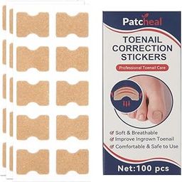 100 pcs Ingrown Toenail Sticker, Nail Correction Sticker, Professional Toenail Correction Sticker, Foot Care Tool With Nail File And Cuticle Pusher-27
