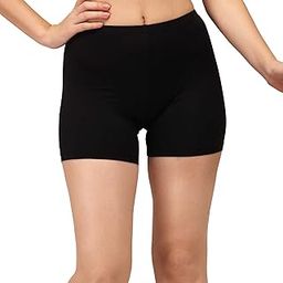 Women's Mid Rise Soft Polyamide Spandex Mid Thigh Length Cycling Shorts-image-99