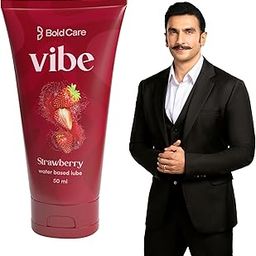 Bold Care Vibe Strawberry - Personal Lubricant for Men and Women - Premium Strawberry Flavour - Water Based Lube - Skin Friendly, Silicone and Paraben Free - No Side Effects - 50 ml-image-45