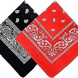 Bandanas for Men & Women, Boys and Girls Paisley Bandana Headband Scarf Handkerchiefs Wristband Cowboy Neckerchief Head Wrap Face Mask Gift-image-54