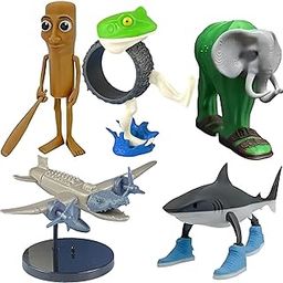 QuickHaven 5PCS Tung Tung Tung Sahur Toy, Tralalero Tralala, Brainrot, Unique Anime Figurine for Office Decoration Home Bookshelf Display, Suitable for Fun Table Decoration Enthusiast-image-19