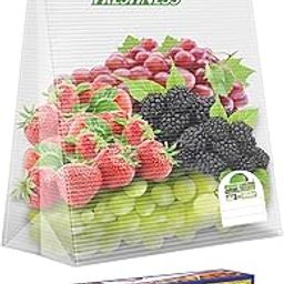 Shalimar Zip 'N' Slider Bag Press Fit Size Small (20 cm X 20 cm) Zip Lock/Vegetable/Fridge/Multipurpose Storage Bag Pack of - 1 (15 Bags) Reusable and Reclosable with Double Lock-image-54