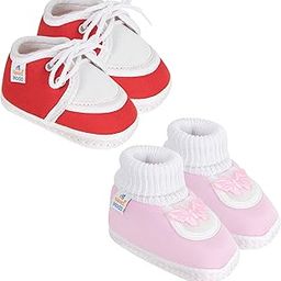 Set Of 2 Pair Unisex Baby Booties for 9 to 12 Months-image-39