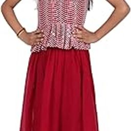 Jashvee Top and Skirt red Color-image-81