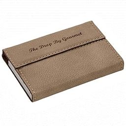| Personalized Light Brown Business Card Case-35