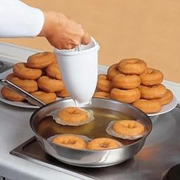 Manual Doughnut and Medu Vada Maker Dispenser, Plastic, White-picture-27
