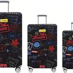 Luggage Cover Washable Dust Proof Anti-Scratch Polyester Blend Suitcase Protector Sutaible for All Brand VIP, Safari SKYBAG (Suitable 20+24+28 Combo Set)-picture-4