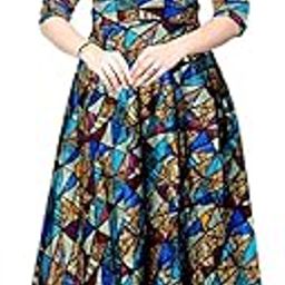 Women Beautiful Rayon Fabric Fit and Flare Maxi Dress Gown Kurties (Free Size Upto XXL)-image-90