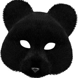 velura Animal Mask Props Realistic Face Mask for Night Club Stage Performance Holiday black|1 Animal Mask|Masks & Eye Masks| Costumes, Reenactment, Theater |Clothing, Shoes & Accessories-picture-12
