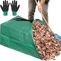 53 Gallons Leaf Collector Reusable Leaf Bag Yard Waste Bags Lawn Bag Leaf Picker Upper Lawn Sweeper for Leaves-image-17