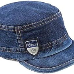 BekilyBack Jeans Cap Unisex 100% Cotton Denim Style Cap Pack of 1 Blue-image-1