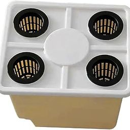MYADDICTION Hydroponics System Bucket with Siphon Elbows for Balcony Garden Multipurpose 4 Hole Lid-picture-24