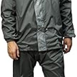 Real-Reversible Raincoat for Men with Adjustable In-Built Cap Hood, Waterproof Pant and Carry Pouch | Durable & Lightweight Polyester Rainsuit | Stylish Denim Printed-image-33