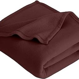 STARNSTYLE 300 TC All Season Solid/Plain Lightweight Polar Fleece Double Bed Blanket (230 x 230 cm) Brown Blanket Double IV10-28