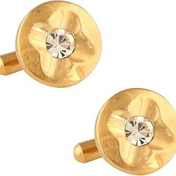 Cufflinks For Men Golden Gold Stone For Office Corporate Party French Cuff Shirts Shirt Suit Blazer In A Gift Box Tnapzgold643-56