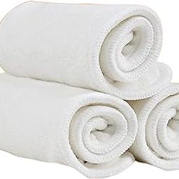 AEREX Reusable Diaper Inserts Pads | Unisex Baby Diaper Insert Pad | 4 Layer Microfiber Washable Cloth Diaper Liner Pad For Newborn Babies | Nappy Inserts for Baby Cloth Diapers (Pack of 3)-7